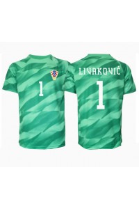 Kroatia Dominik Livakovic #1 Keeper Fotballdrakt Borte Klær EM 2024 Korte ermer